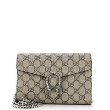 Gucci Dionysus Chain Wallet GG Coated Canvas Small