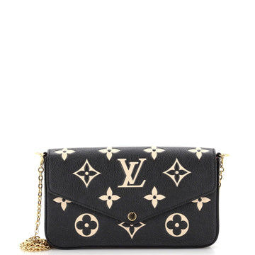 Louis Vuitton Felicie Pochette Bicolor Monogram Empreinte Giant