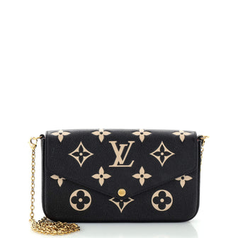 Louis Vuitton Felicie Pochette Bicolor Monogram Empreinte Giant