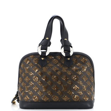 Louis Vuitton Alma Handbag Limited Edition Monogram Eclipse Sequins PM