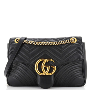 Gucci GG Marmont Flap Bag Matelasse Leather Medium
