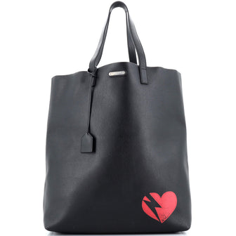 Saint Laurent Bold Tote Leather with Applique Large