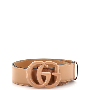 Gucci GG Marmont Monochrome Belt Leather with Enamel Wide