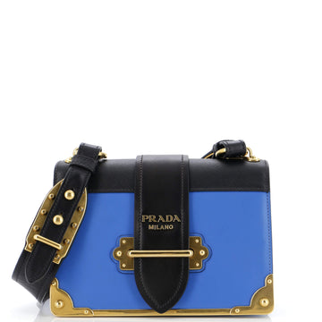 Prada Cahier Crossbody Bag City Calf and Saffiano Small
