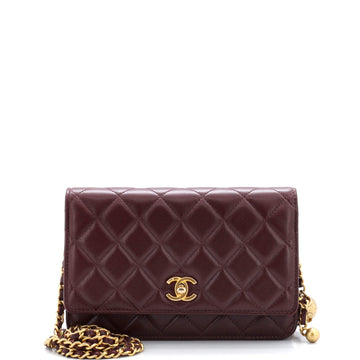 Chanel Pearl Crush Wallet on Chain Quilted Lambskin