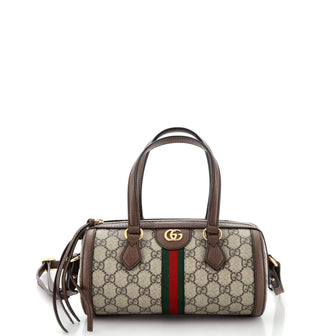 Gucci Ophidia Boston Bag GG Coated Canvas Small