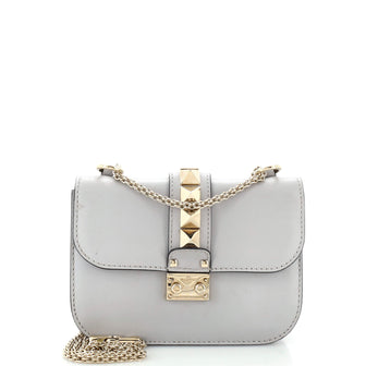 Valentino Garavani Glam Lock Shoulder Bag Leather Small