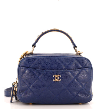 Chanel Carry Around Bowling Bag Quilted Caviar Mini