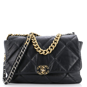 Chanel 19 Flap Bag Quilted Leather Maxi