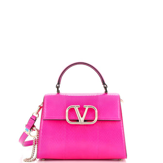 Valentino Garavani VSling Top Handle Bag Snakeskin Small