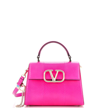 Valentino Garavani VSling Top Handle Bag Snakeskin Small