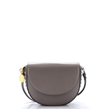 Stella McCartney Frayme Flap Shoulder Bag Faux Leather Medium