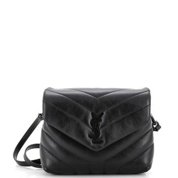 Saint Laurent Loulou Shoulder Bag Matelasse Chevron Leather Toy