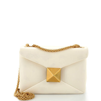 Valentino Garavani One Stud Chain Flap Bag Leather Small