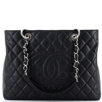Chanel Grand Shopping Tote Quilted Caviar