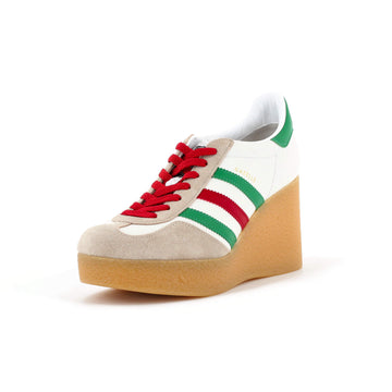 Gucci x Adidas Women's Gazelle Wedge Sneakers Leather with Rubber