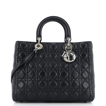 Christian Dior Lady Dior Bag Cannage Quilt Lambskin Large