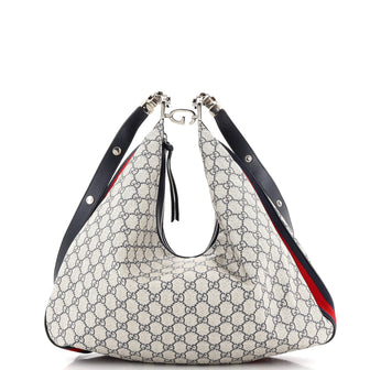 Gucci Attache Shoulder Bag GG Coated Canvas Large