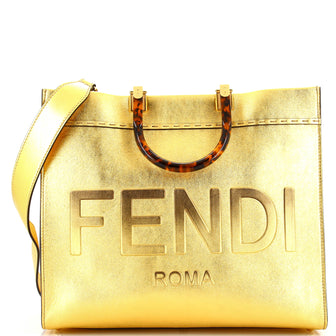 Fendi Sunshine Shopper Tote Leather Medium