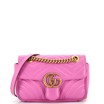 Gucci GG Marmont Flap Bag Matelasse Leather Mini