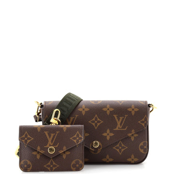 Louis Vuitton Felicie Strap & Go Handbag Monogram Canvas