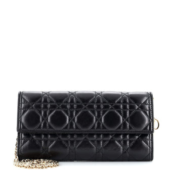 Christian Dior Lady Dior Croisiere Chain Wallet Cannage Quilt Lambskin