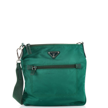 Prada Flat Messenger Bag Tessuto Small
