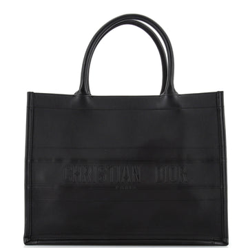 Christian Dior Book Tote Embossed Leather Medium