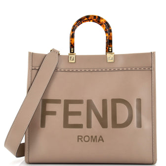 Fendi Sunshine Shopper Tote Leather Medium
