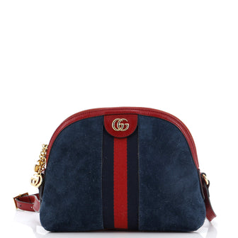 Gucci Ophidia Dome Shoulder Bag Suede Small