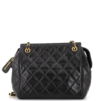 Chanel Vintage Chain Tote Quilted Lambskin Small