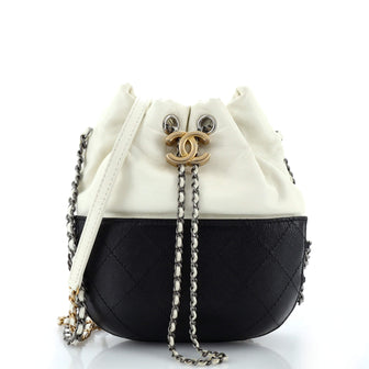 Chanel Gabrielle Drawstring Bag Quilted Calfskin Small