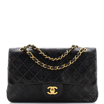 Chanel Vintage Classic Double Flap Bag Quilted Lambskin Medium