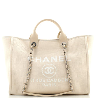Chanel Deauville NM Tote Mixed Fibers Medium