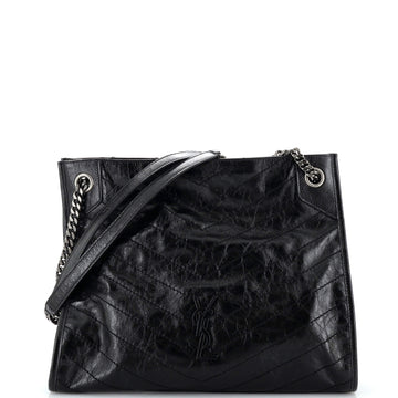 Saint Laurent Niki Shopping Tote Matelasse Chevron Leather Medium