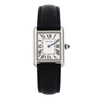 Cartier Must de Cartier Tank Quartz Watch Stainless Steel and Leather 22