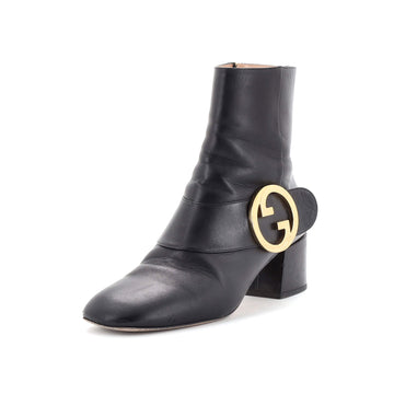Gucci Women's GG Blondie Ankle Boots Leather
