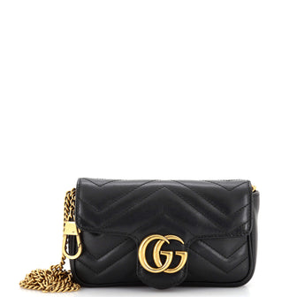 Gucci GG Marmont Flap Bag Matelasse Leather Super Mini
