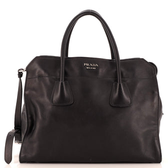 Prada Twin Pocket Tote Glace Calf Medium