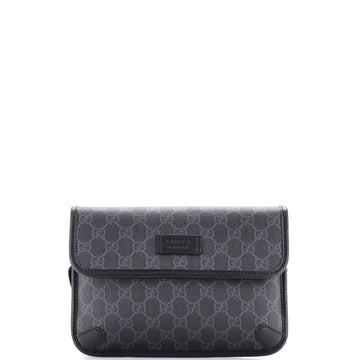 Gucci Web Flap Belt Bag GG Coated Canvas