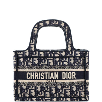 Christian Dior Book Tote Oblique Canvas Mini