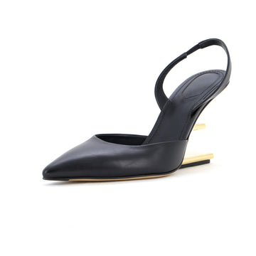 Fendi Women's First Pointed Toe Slingback Heels Leather
