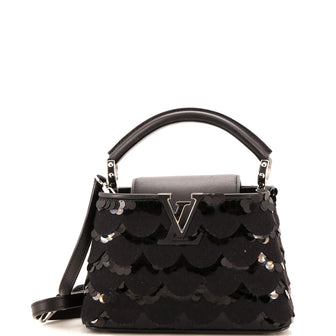 Louis Vuitton Capucines Bag Sequins and Felt Mini