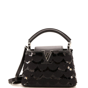 Louis Vuitton Capucines Bag Sequins and Felt Mini