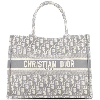 Christian Dior Book Tote Oblique Canvas Medium