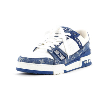 Louis Vuitton Men's LV Trainer Sneakers Monogram Empreinte Leather and Monogram Denim