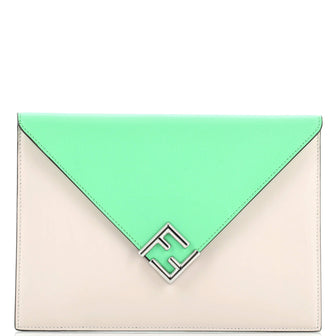 Fendi F is Fendi Envelope Flat Pouch Leather Large