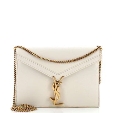 Saint Laurent Cassandra Chain Shoulder Bag Leather Small