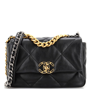 Chanel 19 Flap Bag Quilted Leather Medium