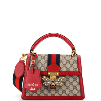 Gucci Queen Margaret Top Handle Bag GG Coated Canvas Small